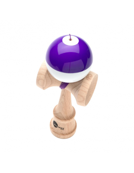 KENDAMA USA KAIZEN 3 SHIFT HALF SPLIT PURPLE WHITE