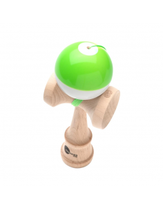 KENDAMA USA KAIZEN 3 SHIFT HALF SPLIT GREEN WHITE 2