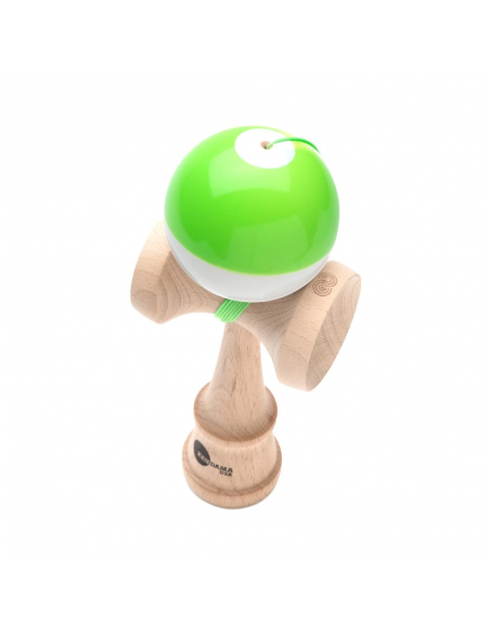 KENDAMA USA KAIZEN 3 SHIFT HALF SPLIT GREEN WHITE