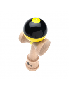 KENDAMA USA KAIZEN 3 SHIFT HALF SPLIT BLACK YELLOW 2