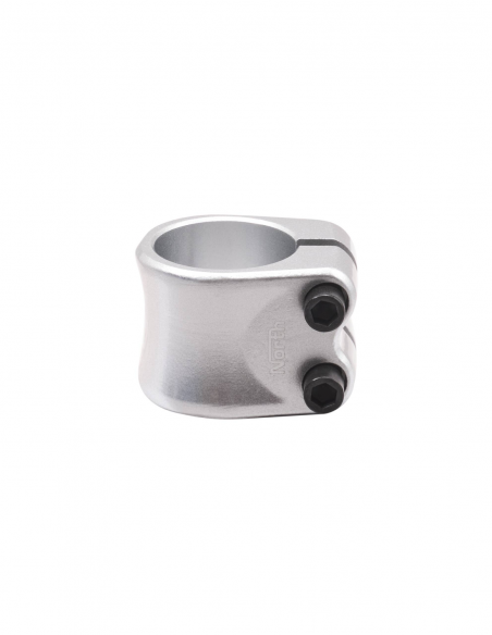 NORTH PROFILE DOUBLE CLAMP MATT SILVER