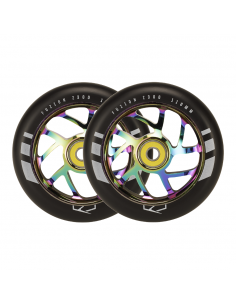 FUZION FLIGHT 110 WHEELS NEOCHROME BLACK 2