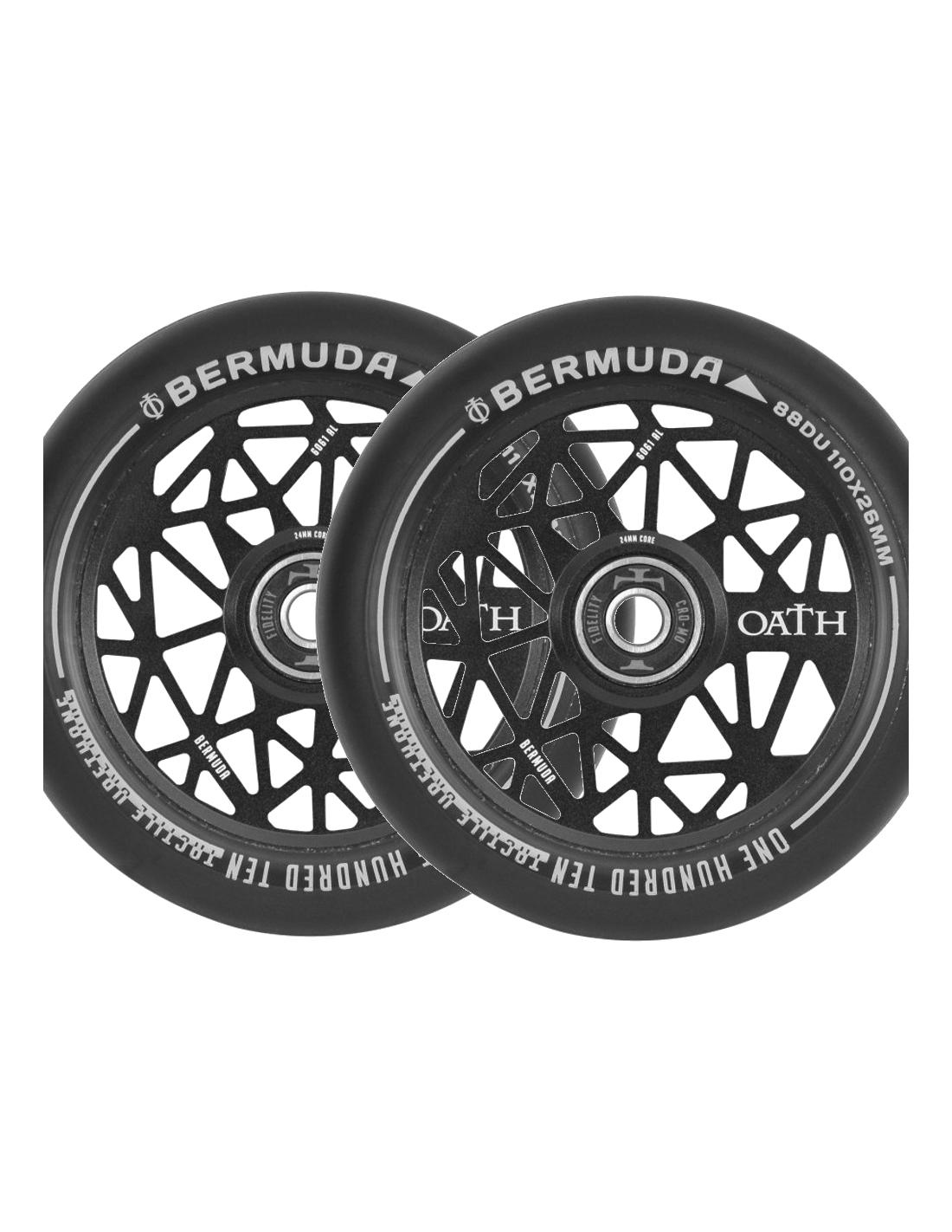OATH BERMUDA WHEELS 110X26 BLACK