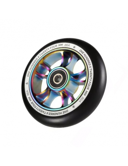 BLUNT 10 SPOKE 100 WHEEL OIL SLICK BLACK