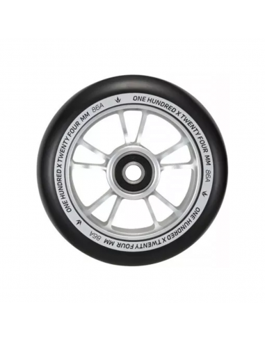 BLUNT 10 SPOKE 100 WHEEL SILVER BLACK