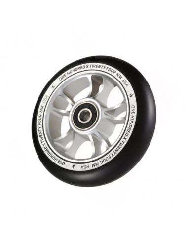 BLUNT 10 SPOKE 100 WHEEL SILVER BLACK