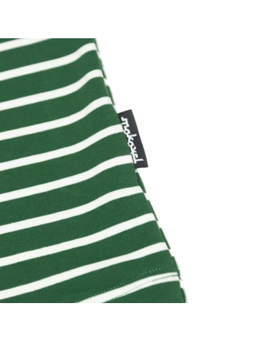 MOKOVEL T-SHIRT WITH GREEN STRIPES