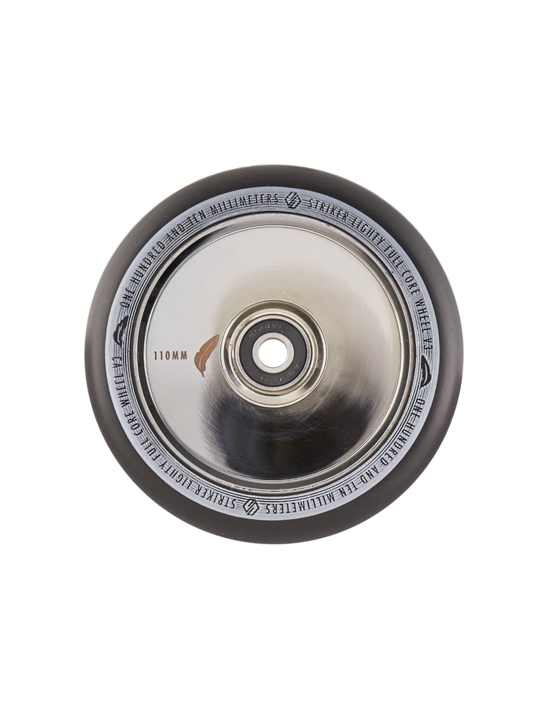 STRIKER LIGHTY FULL CORE CHROME STUNT SCOOTER WHEEL