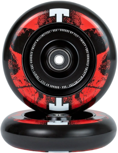 TILT DURARE SELECTS 120 FULLCORE WHEELS SKULLS RED