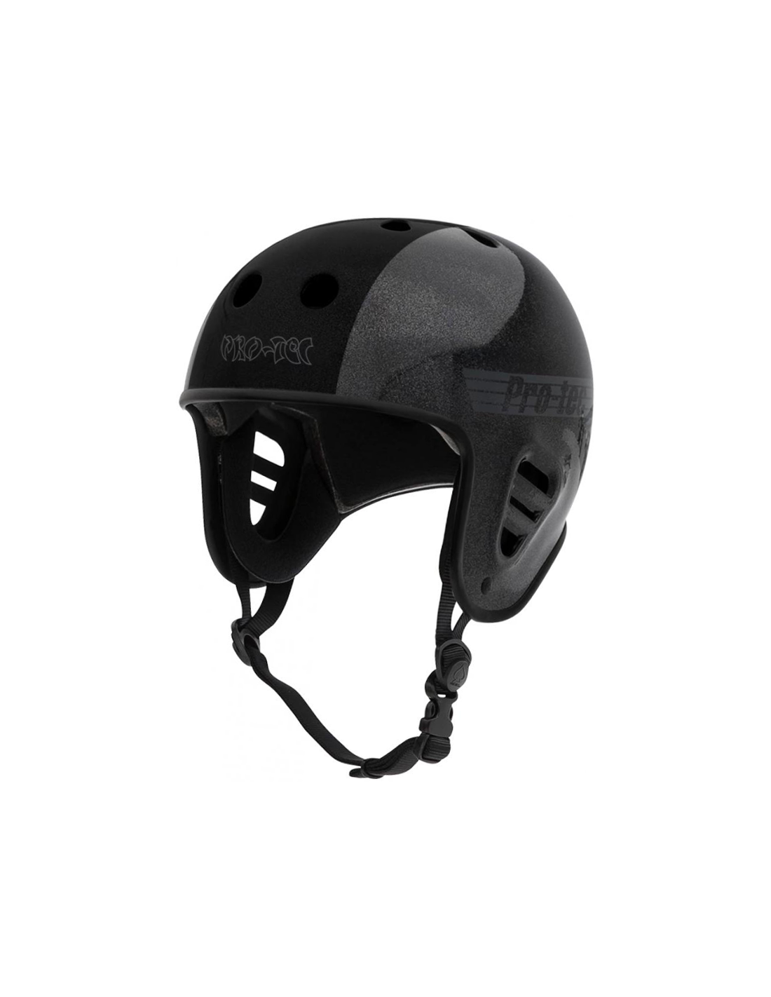 PROTEC FULLCUT CERTIFIED METALLIC BLACK, HOSOI HELMET M