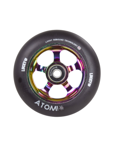 LUCKY ATOM WHEEL NEOCHROME BLACK