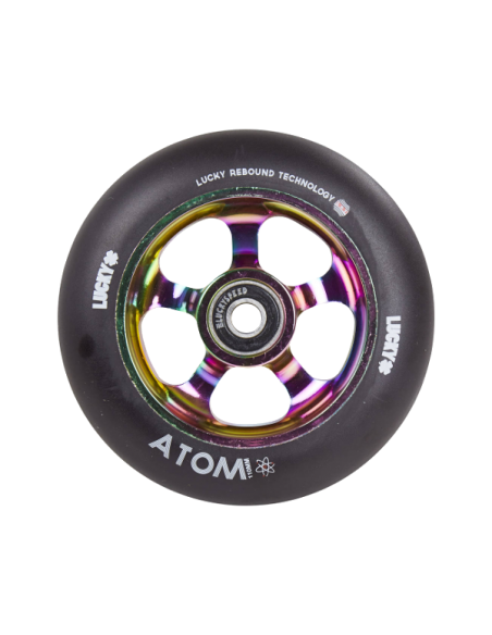 LUCKY ATOM WHEEL NEOCHROME BLACK
