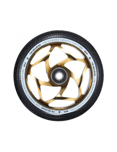 ΤΡΟΧΟΣ BLUNT TRI BEARING 120 ΧΡΥΣΟΣ ΜΑΥΡΟΣ