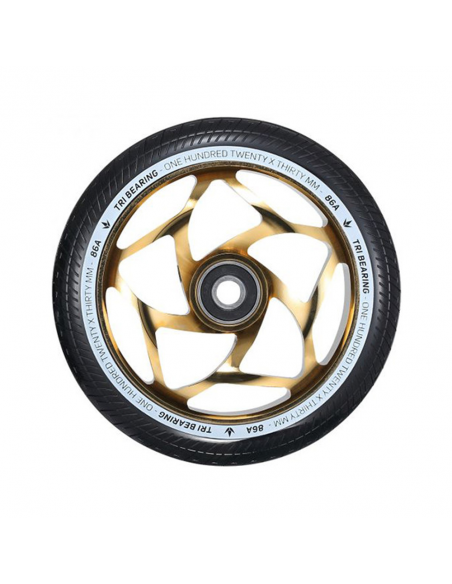 ΤΡΟΧΟΣ BLUNT TRI BEARING 120 ΧΡΥΣΟΣ ΜΑΥΡΟΣ