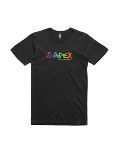 APEX RAINBOW T-SHIRT ΜΑΥΡΟ