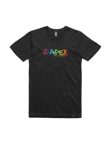 APEX RAINBOW T-SHIRT ΜΑΥΡΟ