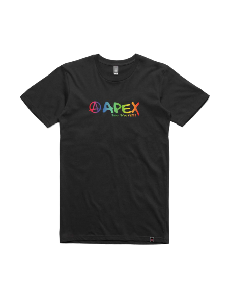 APEX RAINBOW T-SHIRT ΜΑΥΡΟ