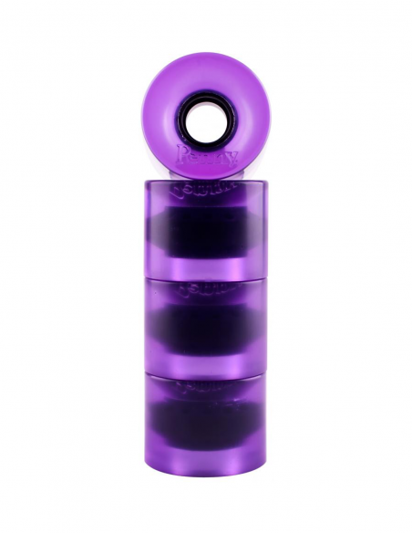 PENNY WHEEL SET PURPLE TRANS