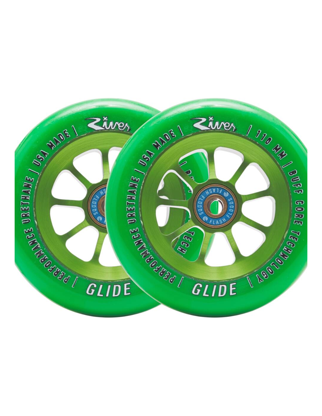 RIVER NATURAL GLIDE EMERALD WHEELS