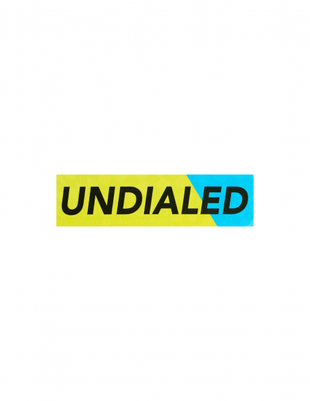 UNDIALED STICKER YELLOW BLUE