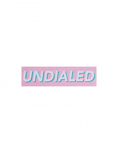UNDIALED ΑΥΤΟΚΟΛΛΗΤΟ ΜΕ ΡΟΖ ΦΟΝΤΟ