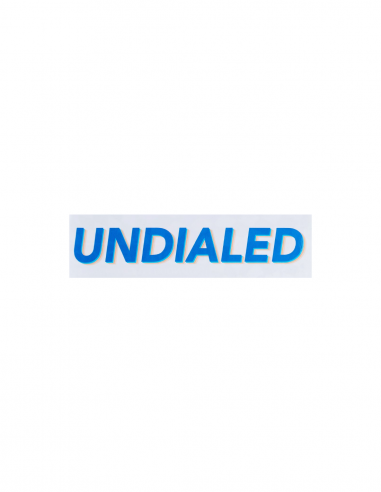 UNDIALED STICKER WHITE BLUE