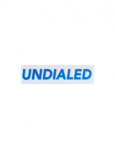 UNDIALED STICKER WHITE BLUE