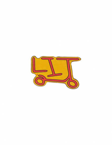 UNDIALED LIT STICKER RED YELLOW