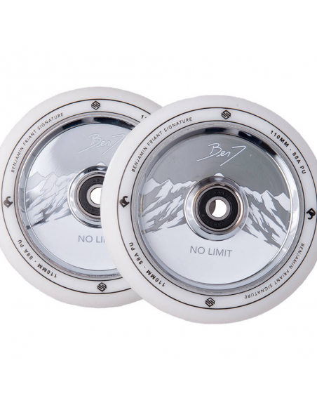 STRIKER BENJ NO LIMIT 2 WHEEL PACK WHITE CHROME