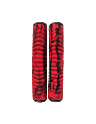 STRIKER THICK LOGO GRIPS BLACK AND RED