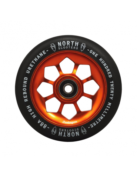 NORTH PENTAGON 120MM WHEEL BLACK COPPER