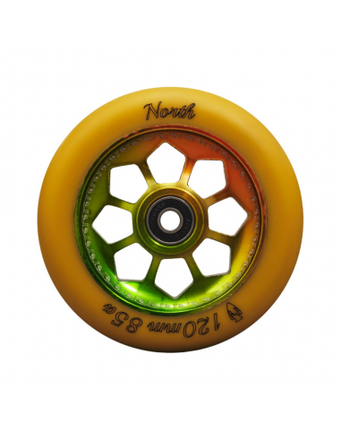 NORTH PENTAGON 120MM WHEEL GUM RASTA