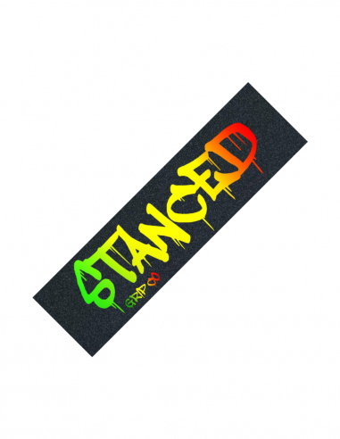 STANCED LOGO RASTA GRIPTAPE