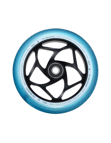 BLUNT TRI BEARING 120 WHEEL BLACK TEAL