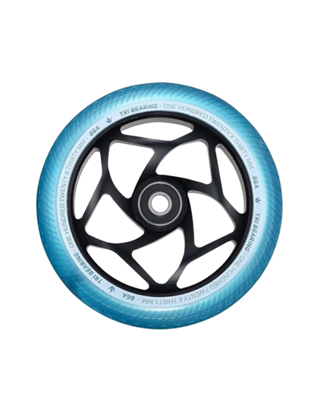 BLUNT TRI BEARING 120 WHEEL BLACK TEAL