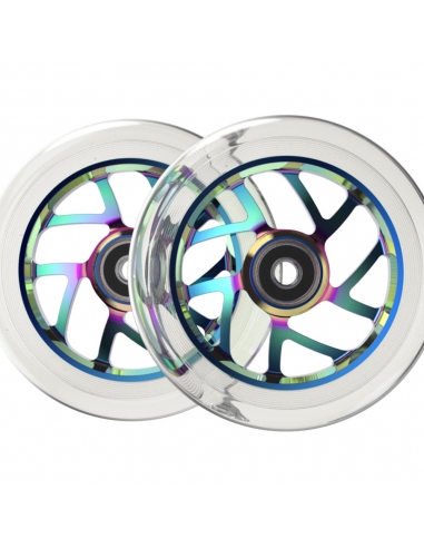 FUZION FLIGHT 110 WHEELS NEOCHROME CLEAR