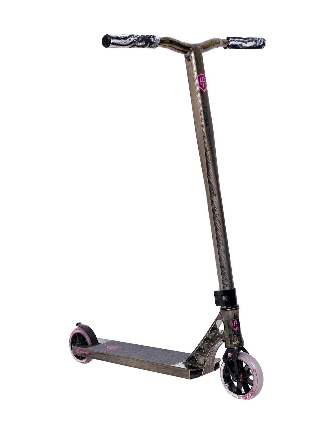 STUNT SCOOTER GRIT INVADER VAPOUR BLACK SATIN LASER