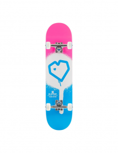 BLUEPRINT SPRAY HEART V2 7.75 PINK BLUE